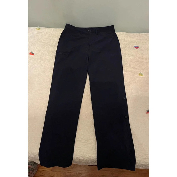 Eddie Bauer Navy Travel Pants Size 6 - Picture 1 of 7